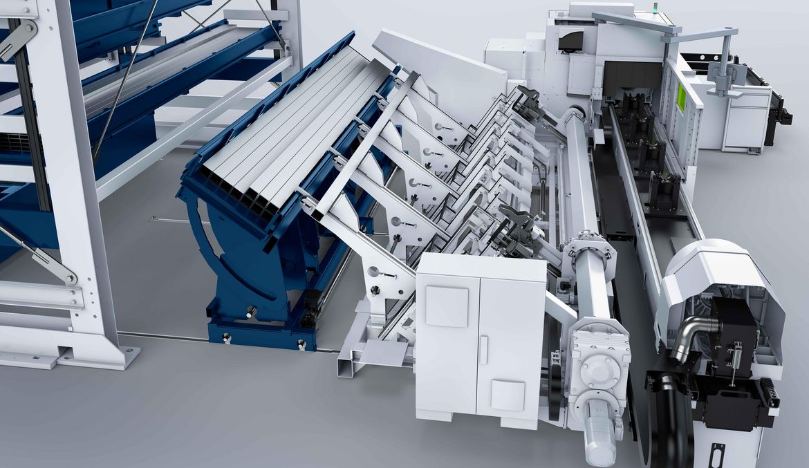 管材料库与 TruLaser Tube 7000 fiber