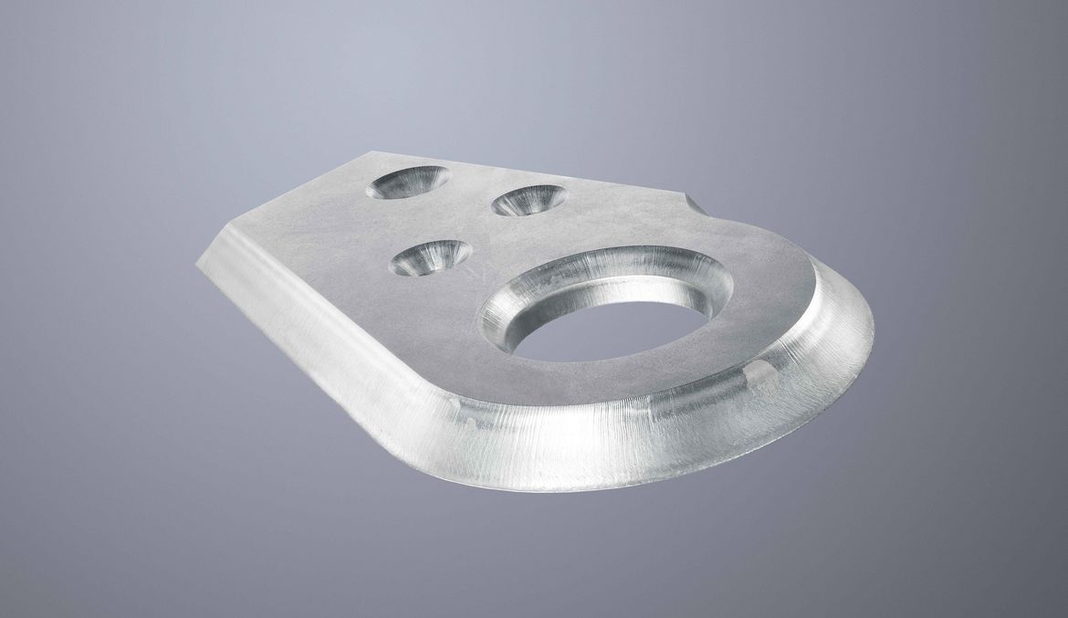 Baustahl Musterteil geschnitten auf der TruLaser Serie 3000 Bevel Cut Edition
